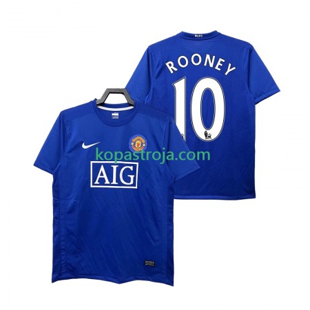 Billiga Fotbollströjor Manchester United Rooney 10 2008 2009 Retro Tredje tröja Kortärmad